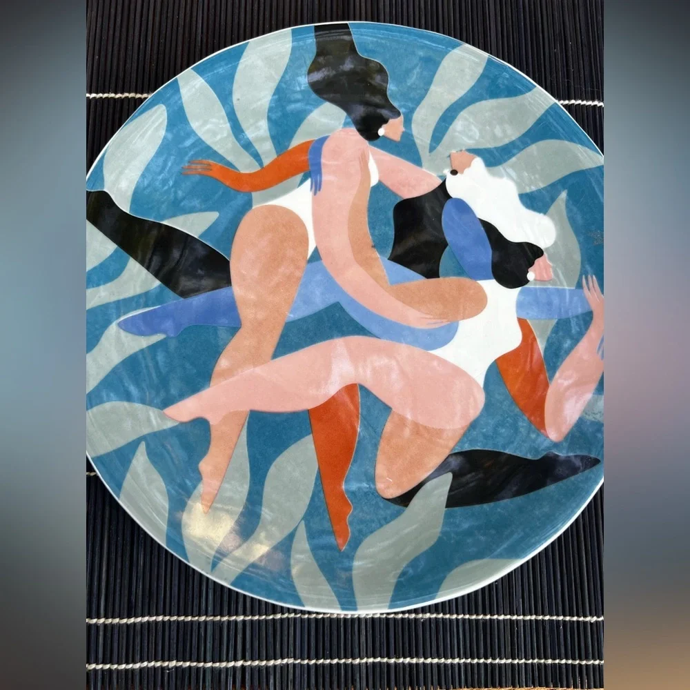 Anthropologie Maggie Stephenson “Take Time To Dance” Sisterhood Side Plate New